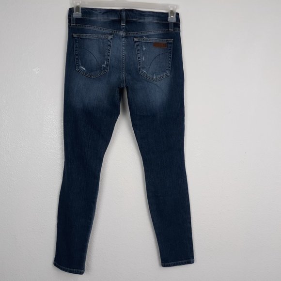 Joe's Jeans Women's Skinny Ankle Jeans Size 27 Distressed Keagan Wash Mid Rise - Picture 6 of 16